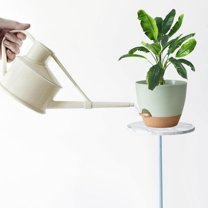 SE SUN-E Self Watering Plant Pot with Drainage Hole,Plant Pots Outdoor Flower Pots for Indoor Plants,Modern Green Plastic Self Watering Planters Succulent Pot 7pcs/Set