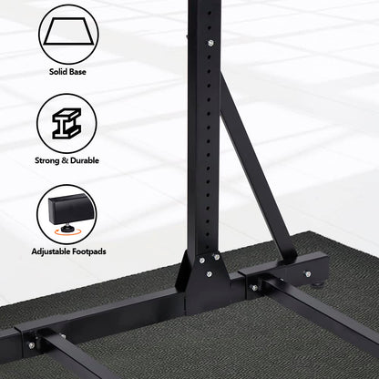 DorBuphan Bicycle Storage Rack for Garage, Freestanding Bike Storage Rack Max 5 Bikes, Heavy-Duty Solid Steel Bike Racks for Garage for Home and Garage Organizer