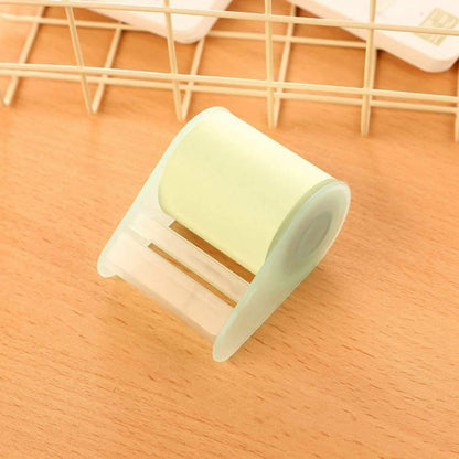 Sourcemall Full Adhesive Roll Sticky Notes, Self-Stick Notes,Width x Length 2 x 300 Inches, 4 Rolls/Pack (Four Colors with Dispensers)