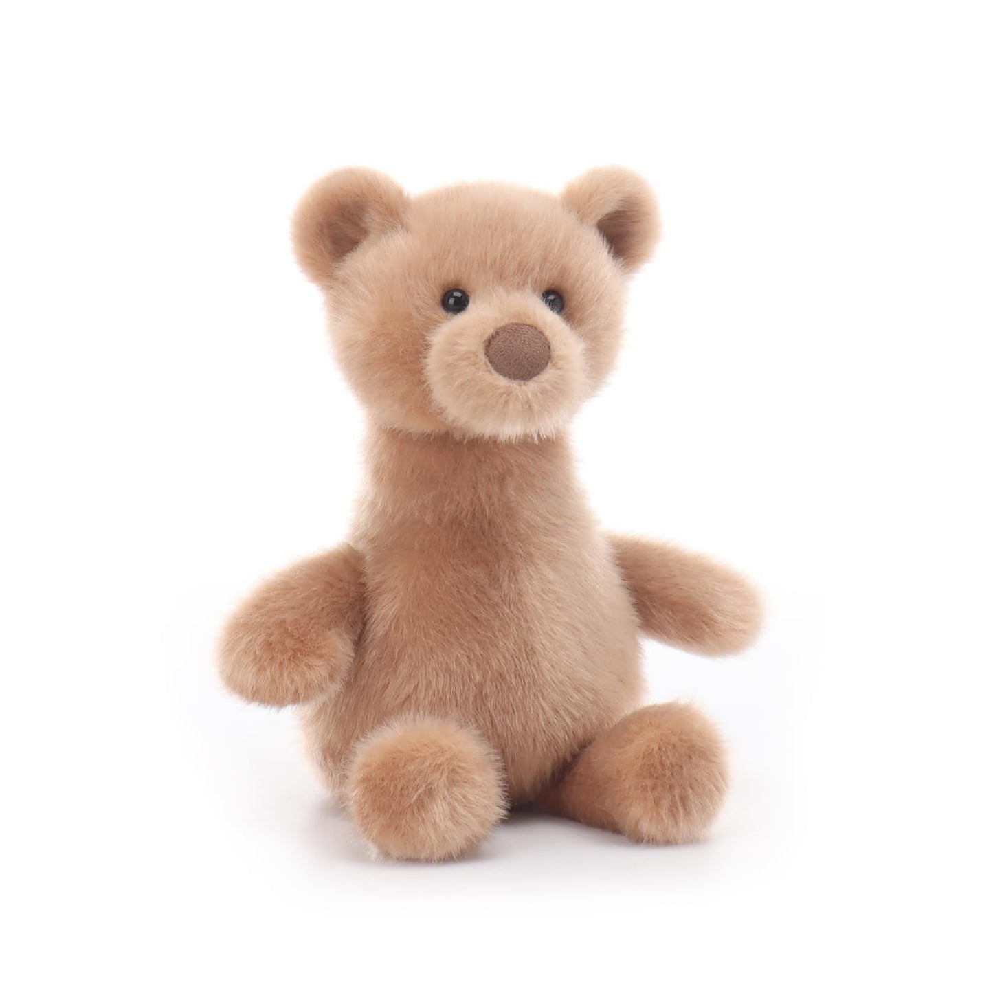 Apricot Lamb Long Neck Bear Stuffed Animals for Kids, Soft Cute Plush Toys for Baby Girl and Boy, 7 Inches