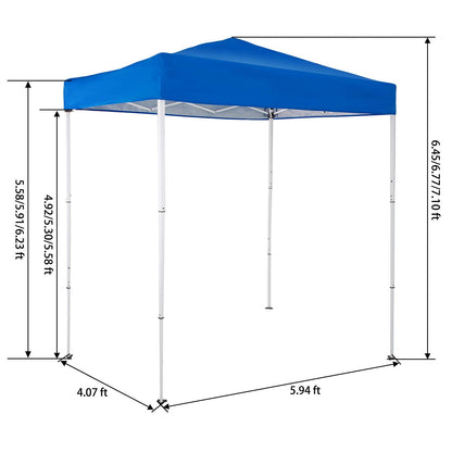 Sunnyglade 6x4 Ft Pop-Up Canopy Tent Outdoor Portable Instant Shelter Folding Canopy with Carry Bag(Royal Blue)