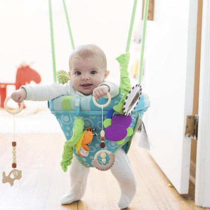 Toddmomy 4Pcs Wood Toys Wooden Hanging Toy Wood Activity Pendant Hanging Sensory Nursery Decor