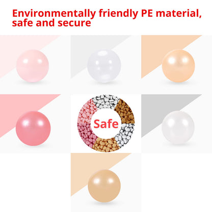 Heopeis Ball Pit Balls Play Balls - 100 Pieces Baby Soft Plastic Balls BPA&Phthalate Free Non-Toxic Crush Proof for 1 2 3Years Old Toddlers Baby Kids Birthday Pool Tent Party