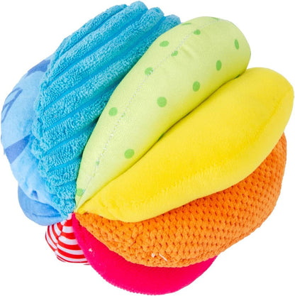 Montessori Baby Toys Play Kit Montessori Mirror Peekaboo Knob Puzzle, Medium Spinning Drum and Rainbow Fabric Ball Kit Toys for6-12Months Toddlers (Play Kit 3)