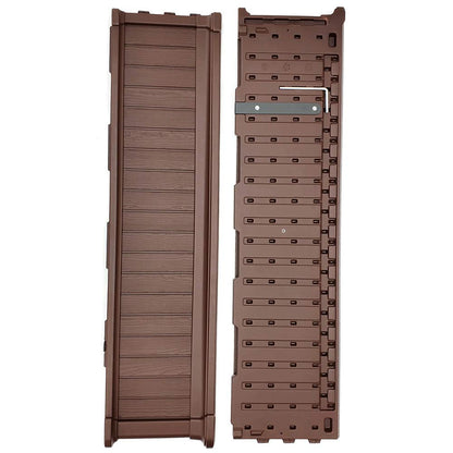 Modern Home Raised Garden Bed Kit - Stackable Modular Flower/Planter Kit (4'x2' Brown, Set of 2)