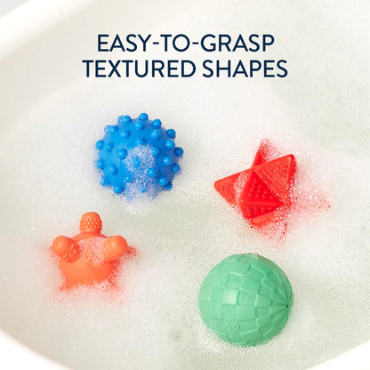 Itzy Ritzy 10-Piece Water Bath Toys Gift Set – Soft, Squeezable Multicolor Sensory Toy Set for Motor Skills, Imaginative Play, and Fun Bathtime Activities