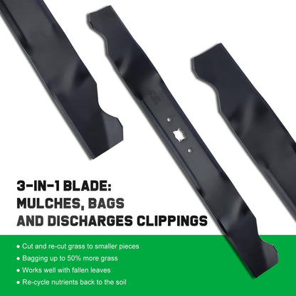 Grasscool TB110 942-0741A Mower Mulching Blade for Troy Bilt 21 inch Deck Mower TB240 TB230 TB130 TB200 TB160 TB210 TB280ES TB320 TB115 TB220 21" Walk Behind Push Mower Replace 742-0741A