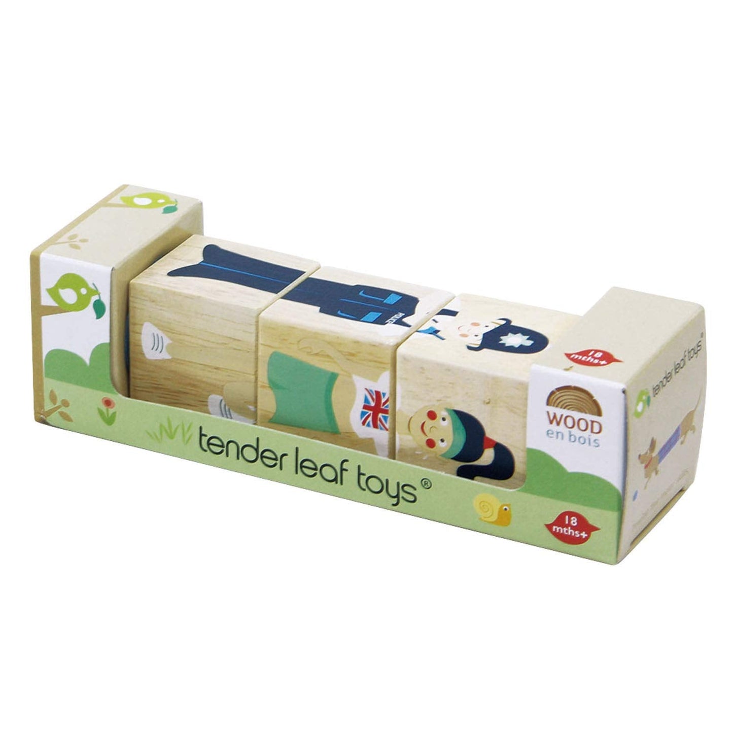 Tender Leaf Toys - Educational Twisting Toy - My First Baby Wooden Puzzle Game - Early Learning to Develop Strategic Thinking and Fine Motor Skills for Children 18M+ (London Twister)