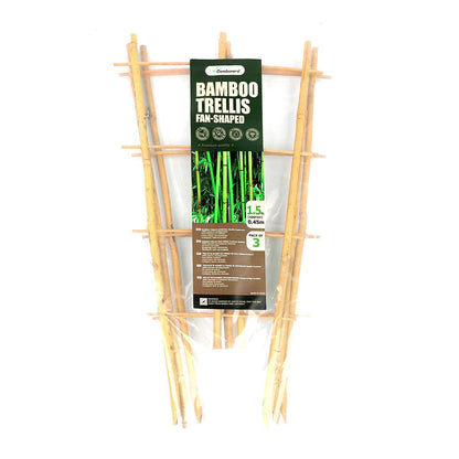 Cambaverd Trellis for Climbing Plants Indoor Outdoor, Natural Bamboo Trellis 24 Inch, 3 Pack Garden Trellis for Potted Plants, Ivy, Monstera, Houseplants