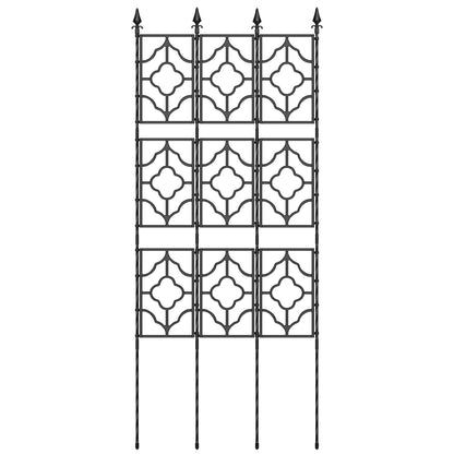 Housolution 64.57×25.28in Garden Trellis for Climbing Plants Outdoor, Plant Trellis Frame with Plastic Coated Iron Tubes for Vines Flowers Vegetable, Plant Climbing Frame Indoor Outdoor