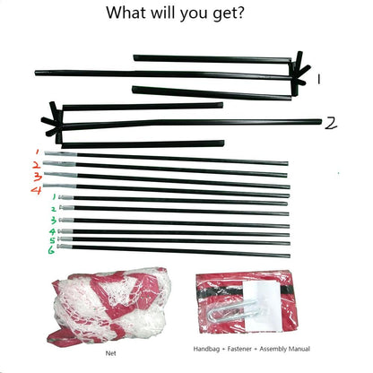 Nets for Tennis Ball Machine(10lb),Ball Recycling Net Also for Baseball/Golf/Cricket(Diameter<2.95in),Portable and Easy to Disassemble;Solo Practice Tennis Indoor&Outdoor(New)