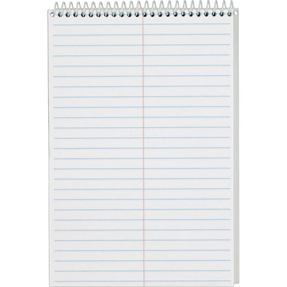 TOPS Steno Pads 4 Pack, 6" x 9" Spiral Steno Notebooks, Gregg Rule for lists, 80 Sheets Each, White Paper, Assorted Covers, Take Notes for School, College, Work, Office (80220)