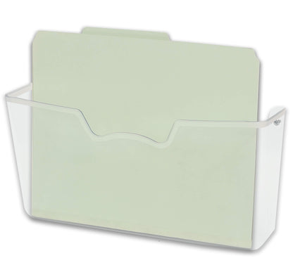 Simple Houseware Clear Wall Mount Pocket Document Organizer for Hanging File Holder