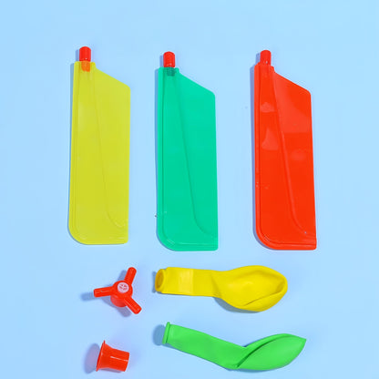 FSAON 10 Pack Balloon Toy,Rocket Jet Balloon Propeller Toy,Boys Girls Children'S Day Christmas Gifts with Air Pump