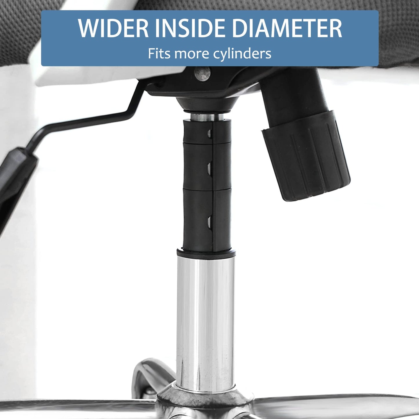 Salbree Office Chair Hero Fix Attaches Clamps to Large Cylinder Piston Stops Your Chairs from Sinking When Computer Hydraulic Lift Has No Gas Stop Replacement