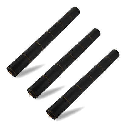 Dewitt 3-Pack Sunbelt Weed Barrier Fabric 3.2 oz, 6 x 300 Feet – Heavy-Duty Ground Cover Mat for Greenhouse Floors, Garden Rows, Raised Beds, Yard Gardening, and Outdoor Landscape Protection