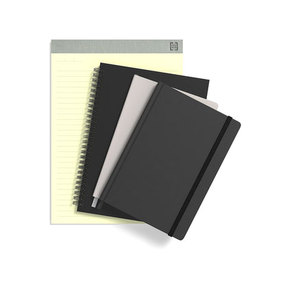 TRU RED Large Soft Cover Meeting Notebook, Black