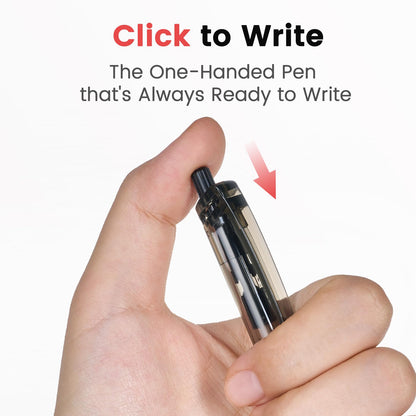 Sooez 80 Pack Pens Bulk, Ballpoint Pens with Soft Grip, Retractable Black Ink Pen, Medium Point 1.0mm for Note-Taking & Journaling, Smooth Writing No Bleed for Nurses Servers Teachers School Office