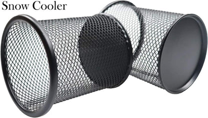SNOW COOLER Pen Holder Pencil Holder Mesh Metal Pen Cup Holder Pencil Cup Holder for Desk Office Home Pen Organizer Black, 6 Pack