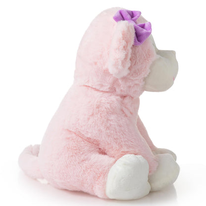 HollyHOME Monkey Stuffed Animal Cute Plush Monkey Toy Birthday for Girls 12 inch Pink