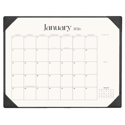 Desk Calendar 2026-2027 with Desk Mat – 22" x 17" Large Desk Pad Calendar Runs from January 2026 to June 2027, Office Supplies Desktop Monthly Calendar for Home & Office