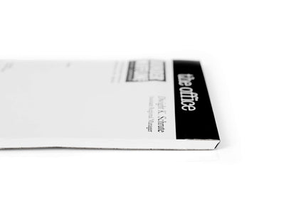 JUST FUNKY The Office “Dear Future Dwight” Notepad - Novelty 5X8-Inch, 50-Sheet Memopad - Looks Like Dunder Mifflin Paper Company'S Dwight K. Schrute Blank Memos, Funny Tablet For Work, Home, School