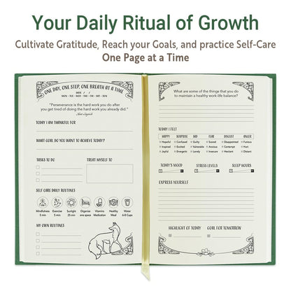 Gratitude Journal for Women with Guided Daily Prompts, Goal Setting & Habit Tracker—90-Day Mindfulness & Self-Care Journal with Relaxing Coloring Pages for Mood, Mindset & Sobriety Support (Hardcover)
