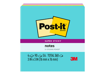 Scotch and Post-it Brand Office Essentials Kit, Business and Teacher Supplies Set with Post-it Super Sticky Notes, Scotch Super Hold Tape, Scotch Magic Tape, Post-it Flags, Sharp Scissors for Office