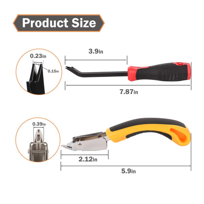 Upholstery Staple Remover Heavy Duty Staple Remover Tool for Floor,Carpet,Wood,Construction,Furniture,Also Used in A Variety of Nailed Picture Frames and Wooden Boxes (M-2P)