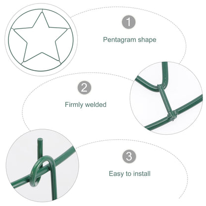 BESPORTBLE Garden Vine Plant Trellis Climbing Support Stand Metal Frame Green 30x45cm for Outdoor Indoor Potted Plants