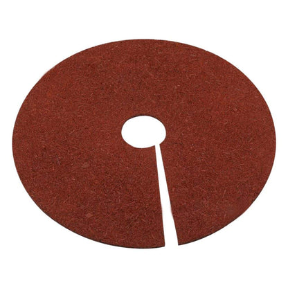 Fasmov 3 Pack Rubber Mulch Ring Tree Protector Mat Tree Protection Weed Mats, Heavy Duty Rubber, 24 inch
