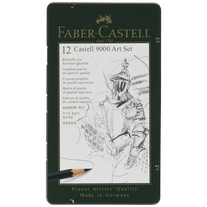 Faber-Castell 9000 Graphite Sketch Pencil Sets Art 8B - 2H set of 12