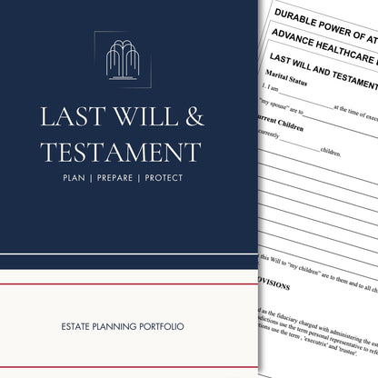 By The Willow Estate Planning Kit – Last Will and Testament Kit, Living Will, Durable Power of Attorney & Medical Directive - Attorney Approved Forms, Valid in 50 States