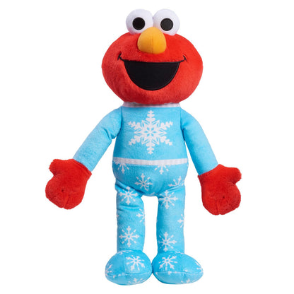 Sesame Street Holiday 15-inch Large Plush Elmo Stuffed Animal, Red, Super Soft Plush, Kids Toys for Ages 18 Month by Just Play