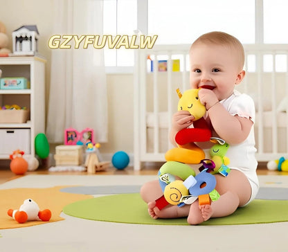 GZYFUVALW Car Seat & Stroller Toy_Infant Toys Baby Sensory Interaction Cartoon Toys with Ringing Bells_Hanging or Wrapping Around The Infant Bed or Strollea