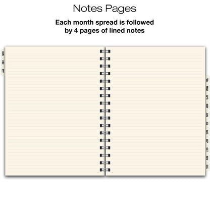 ESSENTIAL 2026 Monthly Planner with Tabs, 8.5"x11": 14 Months (November 2025 - December 2026), Professional, Simple, Easy-to-Use Design and Frosted Poly Cover for Extra Protection (Frosted)