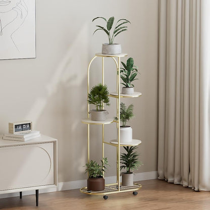 Gigicloud Metal Plant Stand, Multi-Layer Indoor Flower Stand - Corner Plant Shelf Flower Pot Holder Tall Planter Holder Plant Shelf Rack For Patio Living Room Balcony Office