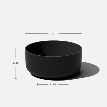 Veradek Mason Series Kona Bowl Planter - Round Planter for Indoor or Outdoor Tabletop/Balcony | Durable Plastic-Stone Composite Material | Modern Décor for Flowers, Succulents, Small Plants