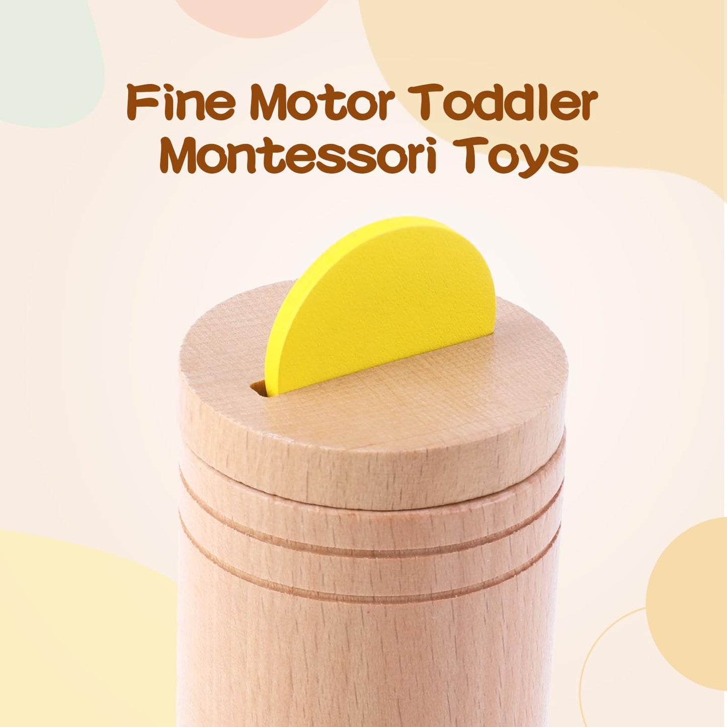 MOYAOSIX Montessori Toys for 1-3 Year Old|Educational Toddlers Toys |for 1 2 3 Age |Busy Board 18 Month Old|Fine Motor Developmental and Sensory Matching Games|Stacking Toys for Baby Boys Girls Gifts