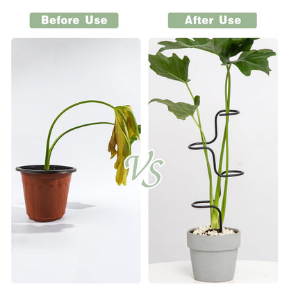 GOOOXIM 3PCS Indoor Plant Support Stakes - Sturdy Metal Trellis for Garden Flowers & Monstera, Durable & Easy to Use, Perfect for Small to Medium Indoor Plants, Ideal Gift for Plant Lovers!