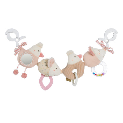 Fehn FeehnLAND Stroller Chain, Mobile Chain with Cute Hanging Figures, Flexible Hanging Motor Activity Toy, Play Bow for Babies and Toddlers from Birth