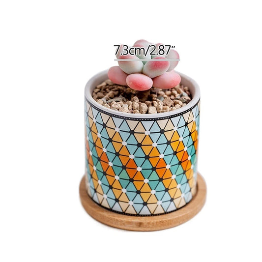 INLIMA Plant Pot Flower Pots Home Living Room Decoration Ornaments Garden Succulent Potted Plants (Color : 6)