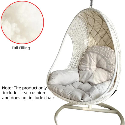 Gujuja Swing Egg Chair Cushion Hanging Basket Chair Pads Thickened Hammock Chair Seat Cushion for Outdoor Patio Garden Hanging Basket Chair Seat