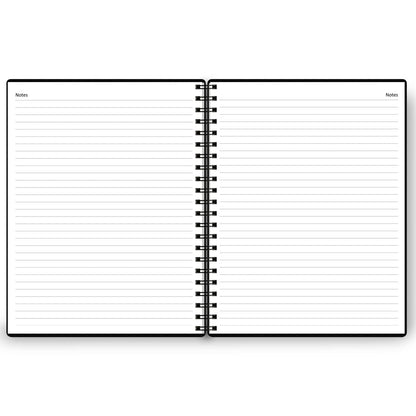 Undated Daily Planner - Undated Planner with Hourly Schedules, Action Items and Follow-up, A4 Daily Organizer Notebook to Increase Productivity, Appointment Book for Time Management, 8.5 × 11 Inch