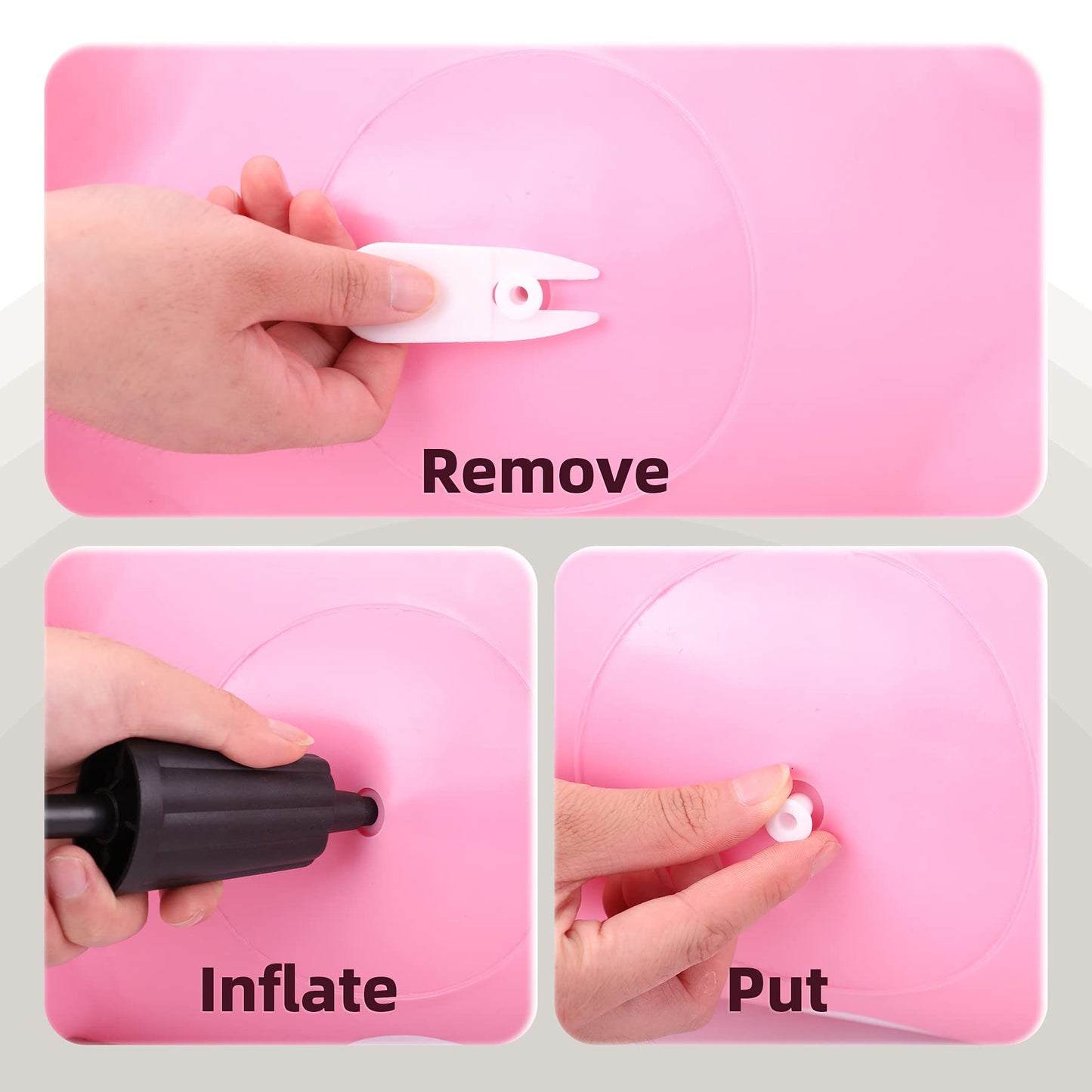 EVERICH TOY Giraffe Bouncy Horse Hopper for Toddlers 1-3, Bouncy Animals Jumping Horse, Inflatable Ride on Bouncer, for Boys Girls 18 M+ 2 3 4 5 6 Years Old W/Free Pump