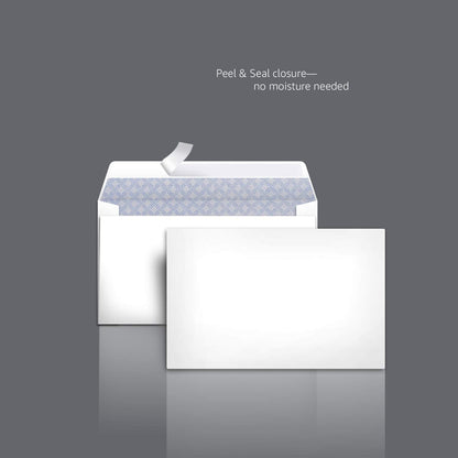 Amazon Basics #6 3/4 Security-Tinted Self-Seal Envelopes for Invoices and Documents, White, 300-Pack