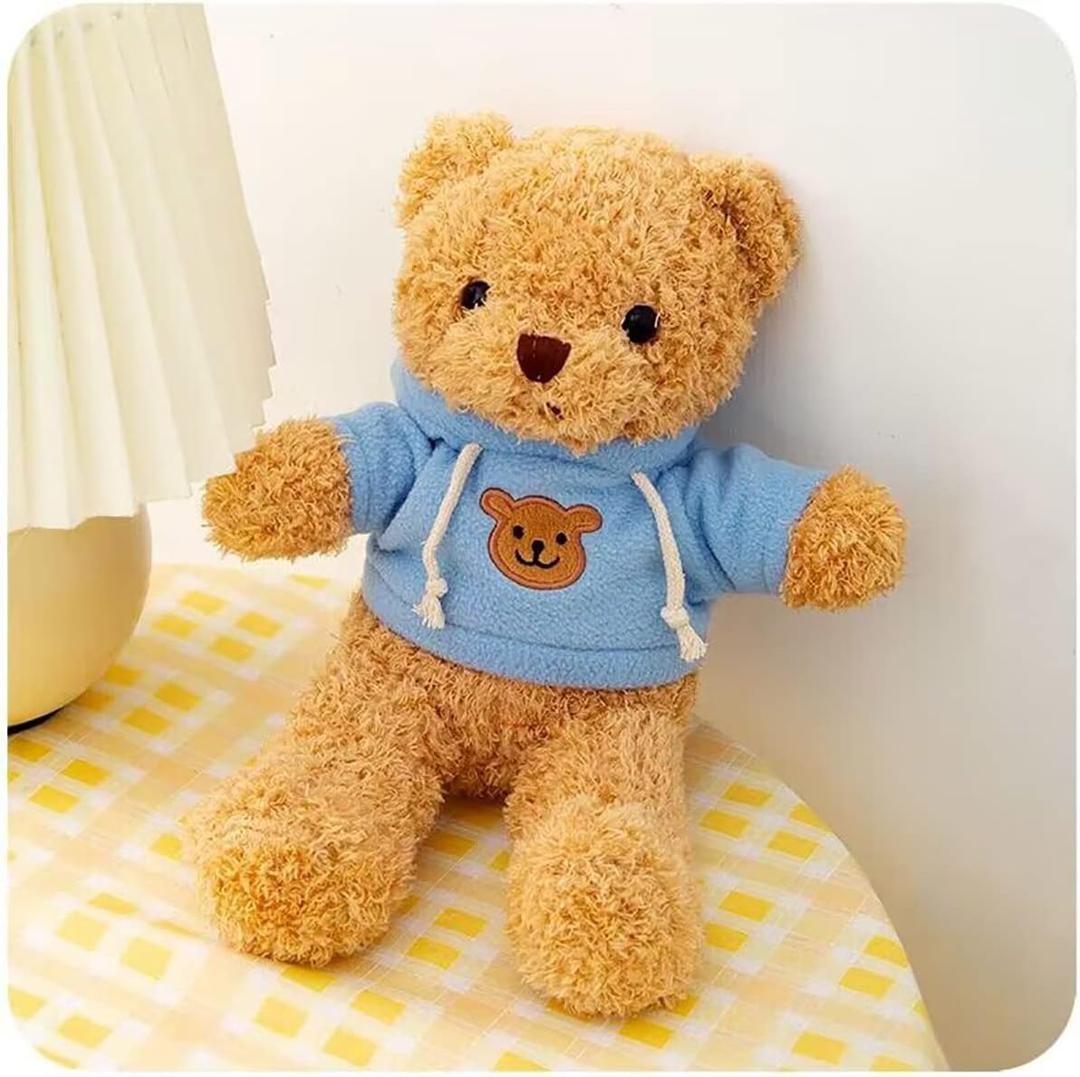 YUKOUQIAN Teddy Bear Stuffed Animal Cute Plush Doll SoftToy 36" Gift for Girls Boys Birthdays Christmas Children's Day Halloween Thanksgiving Day (Blue Bear 36in)