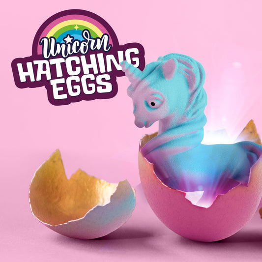 Dan&Darci Unicorn Hatching Surprise Eggs for Kids - Birthday Gift for Girls - 6 Pack Grows 600% - Toys for Girls 3-8 - Party Favors for 3+ Year Old Girl - Gifts for Ages 3 4 5 6 7 8
