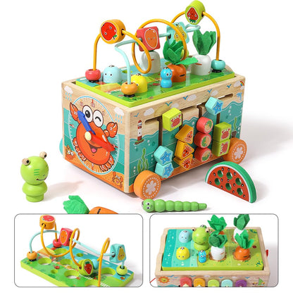 JAUNTY Toddler Wooden Montessori Toy for 1 2 3 Year Old Toys, Educational Stem Toy for Baby Boys Girls 18 Months+, Preschool Learning Fine Motor Skill First 1st Birthday Gifts for Kids Girl Boy 1-3