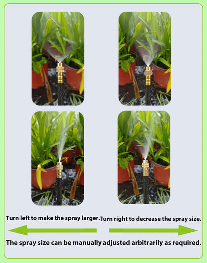 Drip Irrigation System,Automatic Garden Watering System,360° Adjustable Spray Sprinkler Kit, Easy Installation No Tools, Fine Mist Watering forGarden,Patio,Potted Plants,Courtyard Watering System